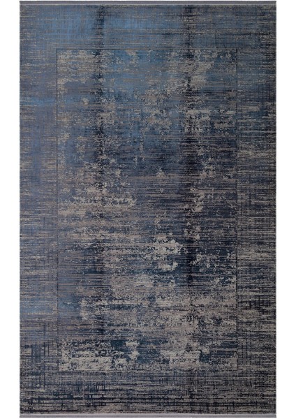 Franko Dyed Fsd 02 Navy viskon & Akrilik Yüksek Dokulu Modern Salon Halısı