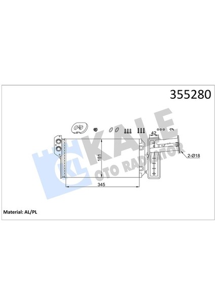 Kalorıfer Radyatoru Mercedes Sprınter B901 B905 . Vw Lt 28-35-46