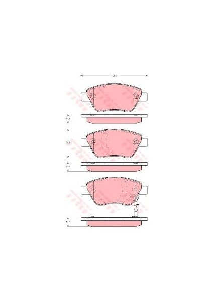 Ön Balata Corsa D Küçük Tip 1.0-1.2-1.3 Cdtı-1.4 06 Adam 14 Doblo 03 Panda 04