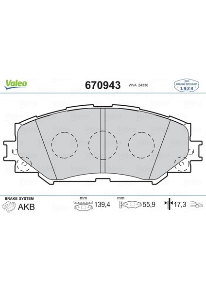 Ön Balata Corolla 1.6 01/09 -1.8 05/07 -Aurıs 1.4 1.6 Vtı 03/07 1.8 Vvtı 10/06 Rav4 Iıı 3.06