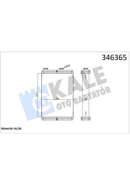 Kalorifer Radyatörü Fıat Doblo 01 Punto 01 Idea 04 Lancıa Ypsılon 03 Ac Klimasız 0183831AB 1.3 Jtd 1.4 1.9 Jtd