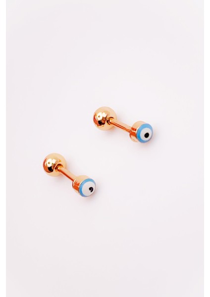 Cerrrahi Çelik Piercing ( Pirsing ) Mini Nazar Boncuklu Tragus Helix Piercing (1ADET) fırsatları