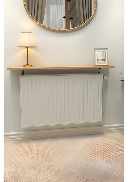 Inter Montajsız Petek Üstü Raf Dresuar Kalorifer Peteği Rafı Kitaplık 80 x 18 cm