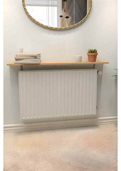 Inter Montajsız Petek Üstü Raf Dresuar Kalorifer Peteği Rafı Kitaplık 80 x 18 cm modelleri