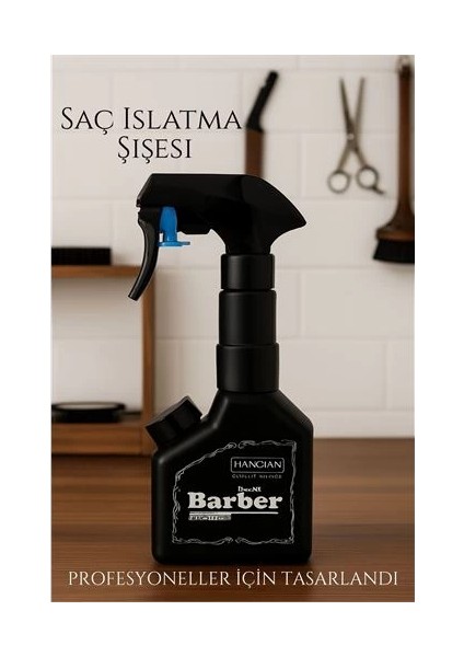 Bfs Berber Kuaför Saç Islatma Şişesi 500 ml Valf Sistemli, Geniş Alanlı Sis Püskürtme | Tek Sıkışta Maksimum Etki