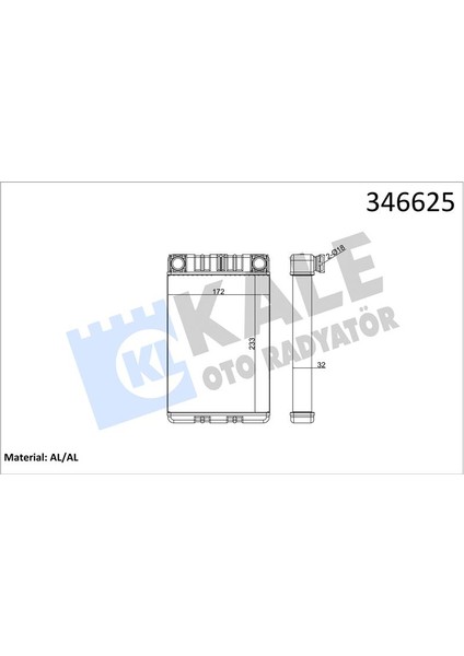 Kalorıfer Radyatoru Mercedes W203 CL203 S203 C209 A209 R230