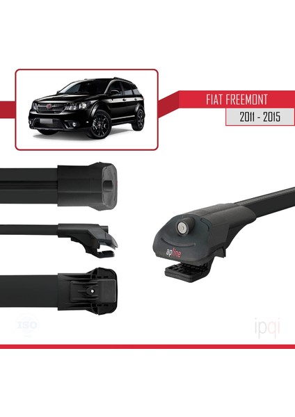 Fiat Freemont 2011-2015 Arası ile Uyumlu Ace-1 Ara Atkı Tavan Barı Siyah 3 Adet modelleri