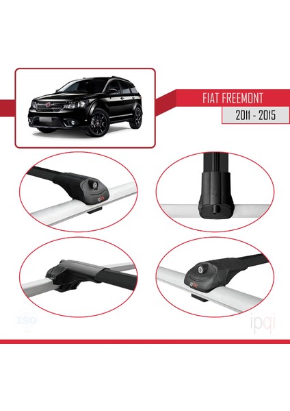 Fiat Freemont 2011-2015 Arası ile Uyumlu Ace-1 Ara Atkı Tavan Barı Siyah 3 Adet fırsatları
