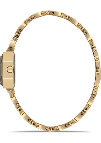 DK.1.AG1420.07 Taşlı Tasarım Çelik Kordon Çelik Kasa 5 Atm Suya Dayanıklı Altın Renk Kadın Kol Saati fiyatları