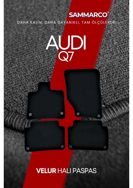 Audi Q7 2025 Halı Paspas Velur Paspas Kumaş Paspas Oto Paspas modelleri