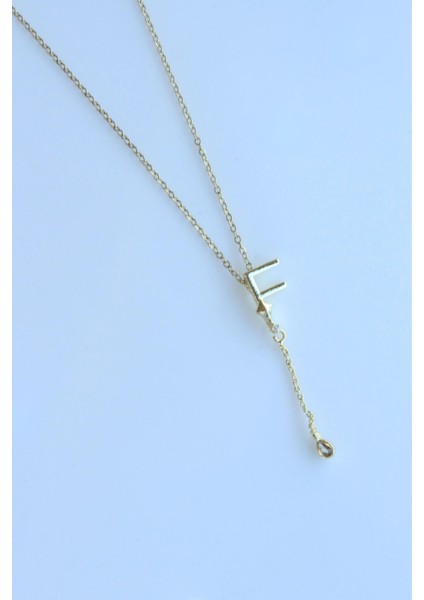 Uzak Şehir F Harfli Çelik Alya Kolye Kararmaz Renk Atmaz