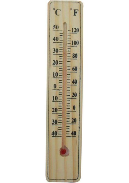 Ahşap Oda Sıcaklığı Sıcaklık Ölçümü Termometresi Küçük Boy