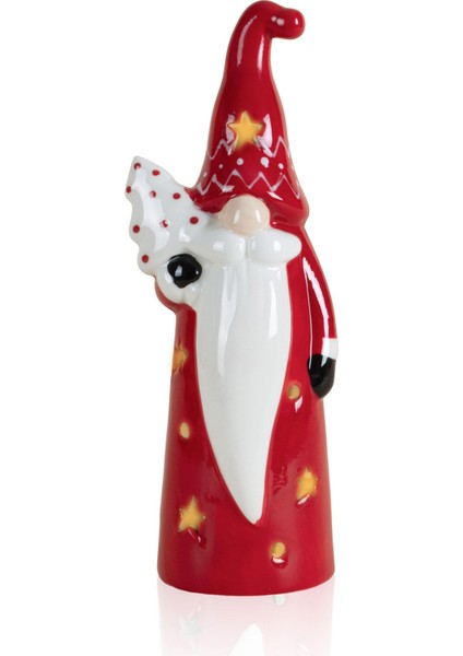 Dekoratif Yılbaşı Süsü LED Işıklı Cüce 8X7X22 cm