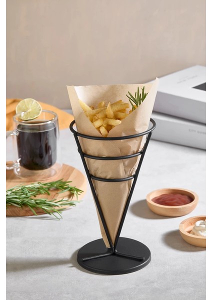 Patates Kızartması Standı, Fransız Huni Metal Tel Servis Sepeti