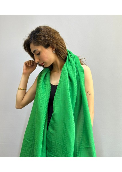 Tasarım F Desenli Kadın Şal Eşarp Fular 180X75 cm modelleri