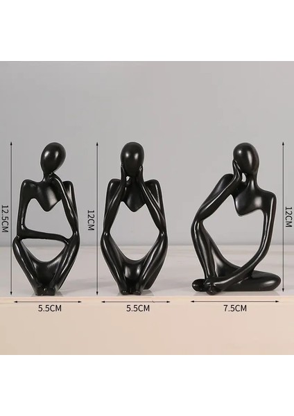 3'lüdüşünen Kadın Biblolar modelleri