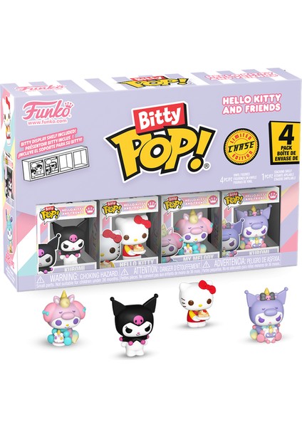 Funko Bitty Pop: Sanrio- Kuromi 4'lü Paket Chase