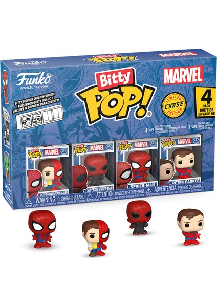 Funko Bitty Pop: Spider-Man - Peter Parker Split 4'lü Paket modelleri