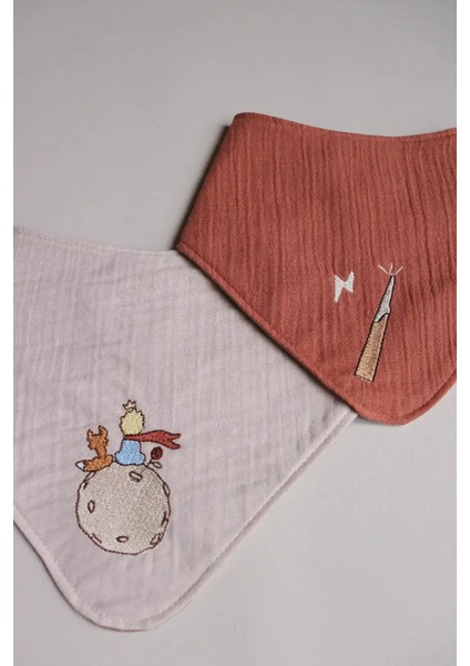 Çift Taraflı Bebek Önlüğü Ikili Takım ( Önlük Mama Önlüğü Salya Bezi)