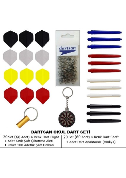 Okul Dart Seti. Çoklu Set fiyatları