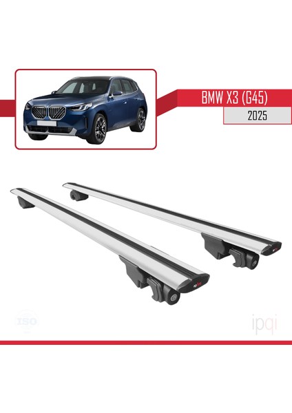 Bmw X3 (G45) 2025 ve Sonrası ile Uyumlu Hook Model Ara Atkı Tavan Barı Gri 2 Adet fırsatları