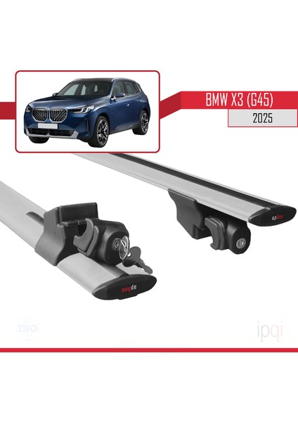 Bmw X3 (G45) 2025 ve Sonrası ile Uyumlu Hook Model Ara Atkı Tavan Barı Gri 2 Adet indirimleri