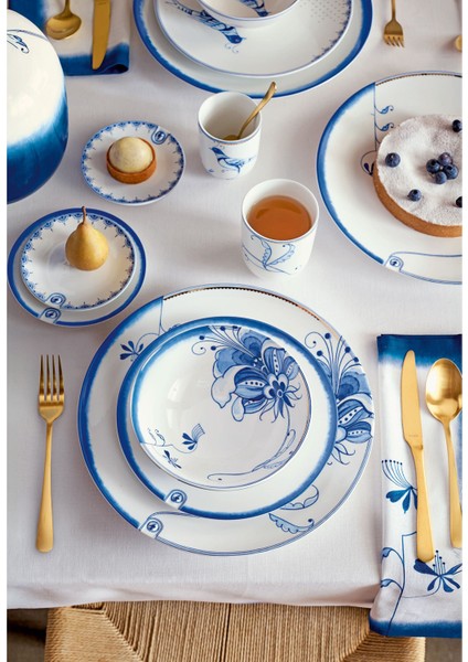 Blue Bird Beyaz Porselen Petit Four Tabağı 12 cm fiyatları