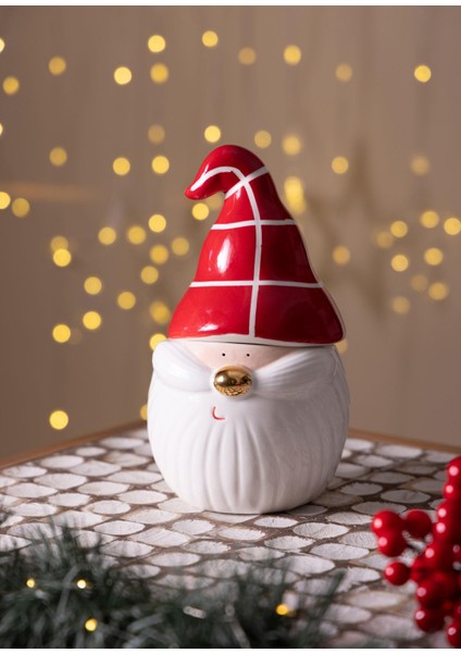 Yılbaşı Kurabiye Kavanozu Kase 12X12X20 cm fiyatları