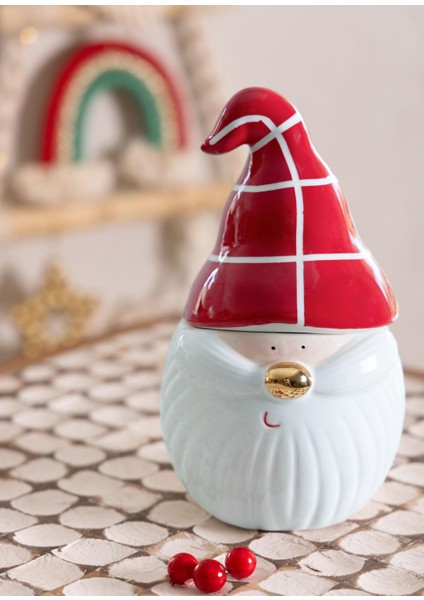 Yılbaşı Kurabiye Kavanozu Kase 12X12X20 cm modelleri