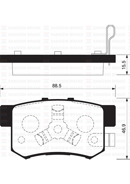 Arka Balata Crv Iı 2.0-2.4 Vtec-2.2ctdı 02-06 Crv Iıı 2.0i Vtec-2.2ictdı 01-07 GDB3438