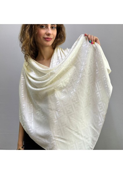Tasarım F Desenli Kadın Şal Eşarp Fular 180X75 cm fiyatları
