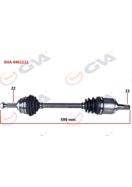Komple Aks Sol Skoda Favorıt 1.3 89-94 599.5MM