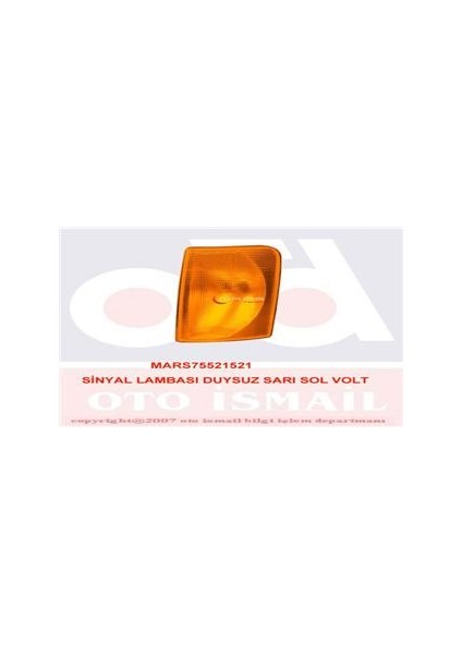 Sinyal Lambası Duysuz Sarı Sol Volt 521517