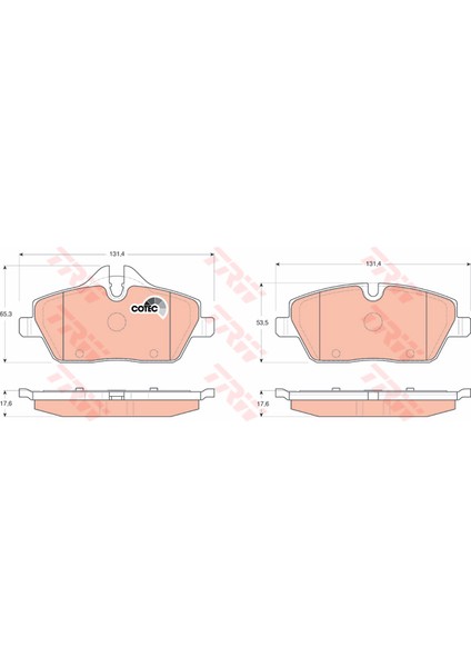 Fren Balatası On Bmw E87 Mını R55 R56 R57 R58 F54