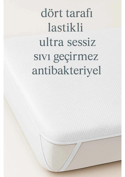 Micro Fitted Ultra Sessiz Ultra Soft Full Kenar Su Sıvı Geçirmez Alez Yatak Koruyucu Beyaz modelleri