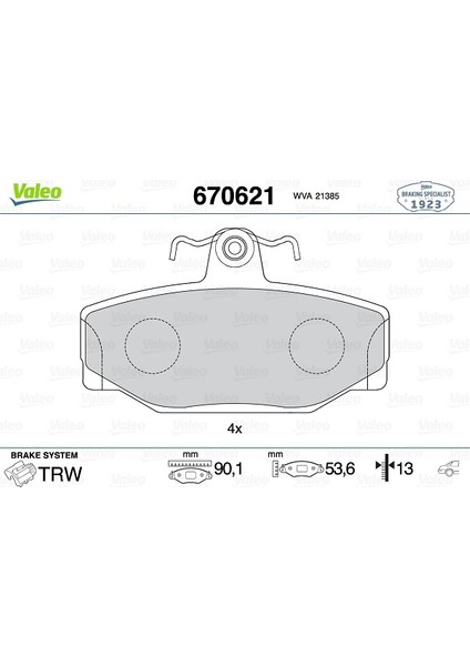 Arka Balata Volvo V70 2.0t 2.3 2.5 XC70 2.4t S70 740 760 780 940 S90 V90