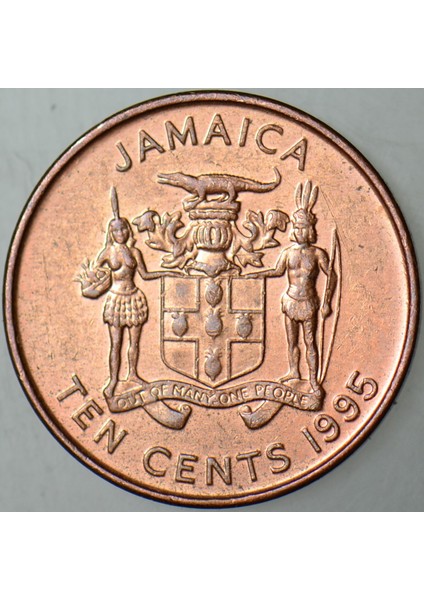 Jamaika 10 Cent 1995. modelleri