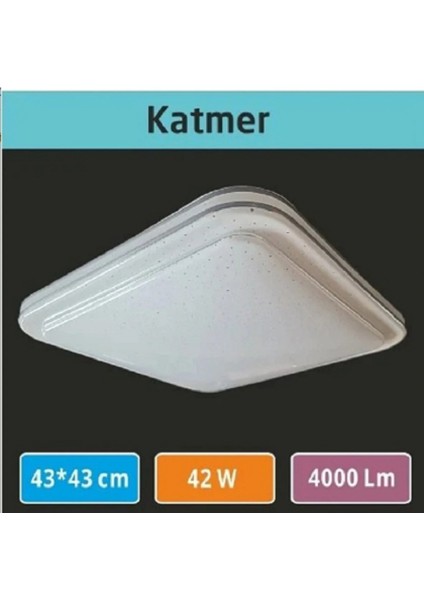 43X43 Katmer Kapak Sıva Üstü LED Armatür Dekaratif Tavan Armatür 42W