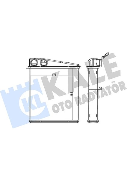 Kalorifer Radyatörü Brazing Caddy Iıı-Golf V-Vı-Jetta Iıı-Octavıa-Touran-Altea-Leon-A3-Q3-Toledo