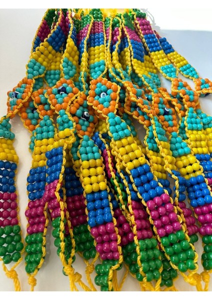 3 Sıra Boncuklu Gökkuşağı Küçükbaş Boyunluk modelleri