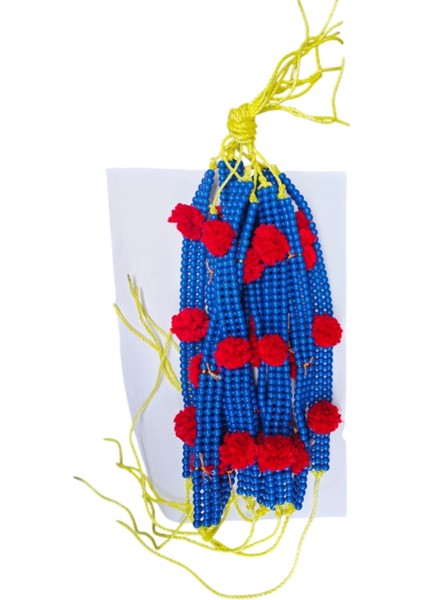 Büyükbaş Hayvan Boncuğu Püsküllü 10 Adet