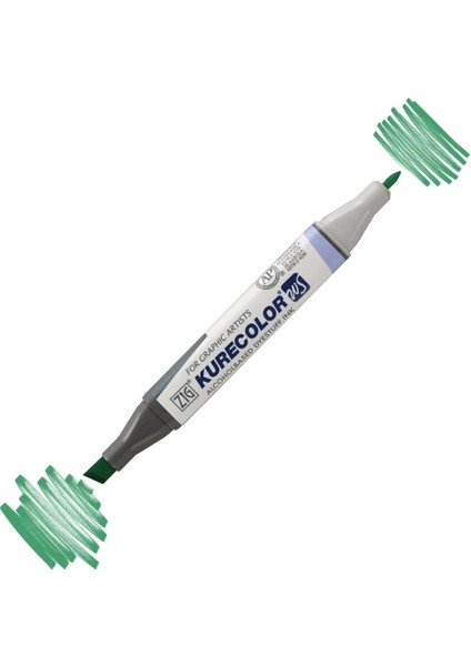 Kurecolor Twin S Grafik Çizim Marker Kalemi 553 Emerald Green