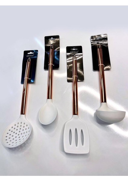 Bakır Beyaz 4 Parça Servis Seti
