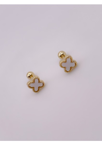 Cerrrahi Çelik Piercing ( Pirsing ) Marka Yonca Figürlü Tragus Helix Piercing (1ADET) modelleri