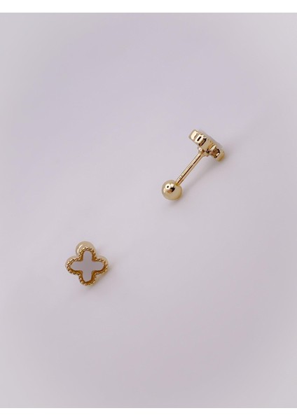 Cerrrahi Çelik Piercing ( Pirsing ) Marka Yonca Figürlü Tragus Helix Piercing (1ADET) fırsatları