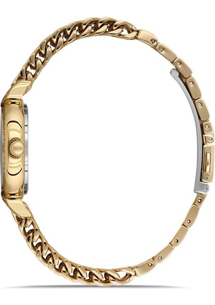 DK.1.AG1411.06 Taşlı Tasarım Çelik Kordon Çelik Kasa 5 Atm Suya Dayanıklı Altın Renk Kadın Kol Saati fiyatları