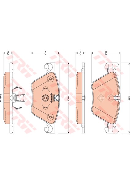 Fren Balatası On Bmw E60 E87 E90 F10