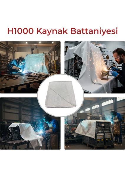 Kaynak Battaniyesi H1000 – Cam Elyaf, 1,5mm Kalınlıkta