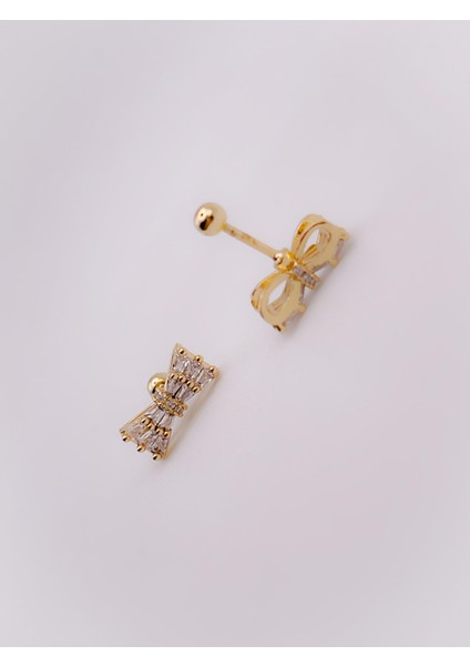 Cerrrahi Çelik Piercing ( Pirsing ) Zirkon Papyon Figürlü Tragus Helix Piercing (1ADET) modelleri