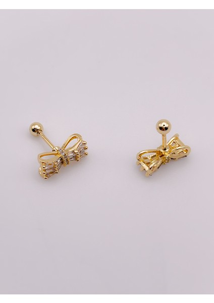 Cerrrahi Çelik Piercing ( Pirsing ) Zirkon Papyon Figürlü Tragus Helix Piercing (1ADET) fırsatları